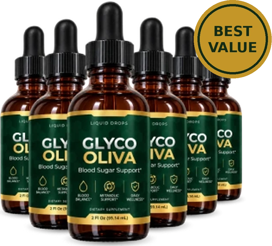 Six bottles of GlycoOliva liquid drops